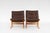 Vintage Siesta Chairs in Brown Leather by Ingmar Relling for Westnofa, 1970s, Set of 2 For Sale - Image 3 of 5