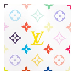 Superflat Monogram (Lemon) Print For Sale