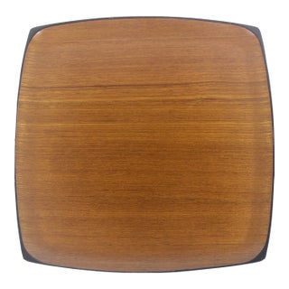 Vintage Bentwood Teak Tray, Japanese Molded Lacquered Wood Danish Modern Scandinavian Style Serving Tray, Mid Century Modern, MCM For Sale
