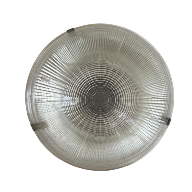 Mid-Century Modern Mid 20th Century Rare Holophane Flushmount Light Fixture For Sale - Image 3 of 11