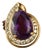 Late 20th Century 14k Amethyst Ring, Size 7 For Sale