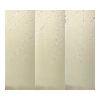 Branches Mural Hand Painted Wallpapers Living Room Decor Artworks - 3 Panels For Sale