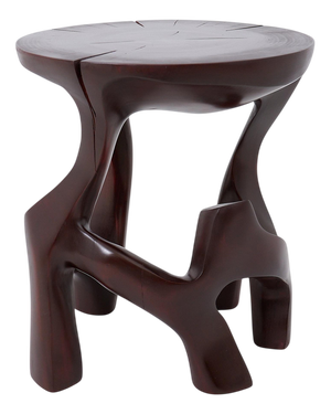 Wooden Sculptural Side Table by Logniture