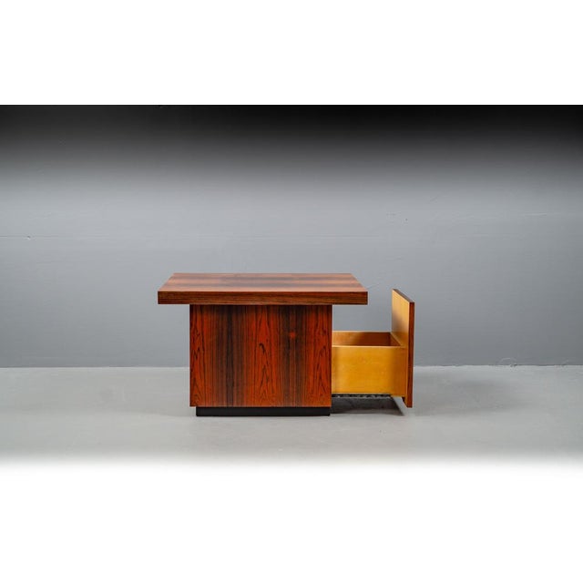 Wood Rosewood Coffee Table with Secret Compartment, 1960s For Sale - Image 7 of 18