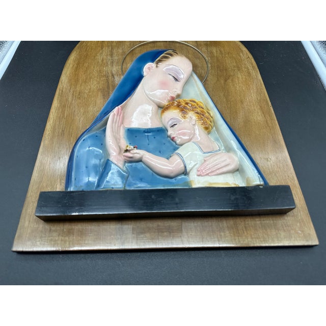 Madonna and Child by Tosin Tarcisio, 1920s-1940s For Sale - Image 9 of 12