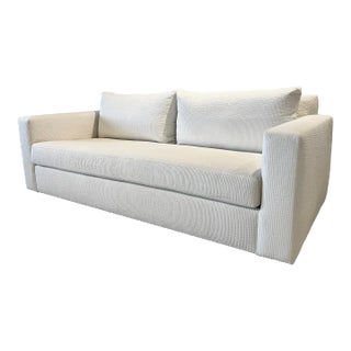 Custom Designed Contemporary Husky Condo Sofa Happinest by Verellen in Ivory For Sale