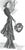 Balenciaga 1939 French Balenciaga Couture Evening Dress Design Print For Sale - Image 4 of 4
