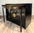 Contemporary Mid-Century Black Lacquer Chinoiserie Convertible Dining Table Cabinet For Sale - Image 3 of 15