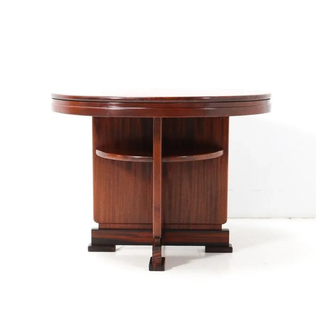 Brown Art Deco Amsterdamse School Coffee Table, 1920s For Sale - Image 8 of 13