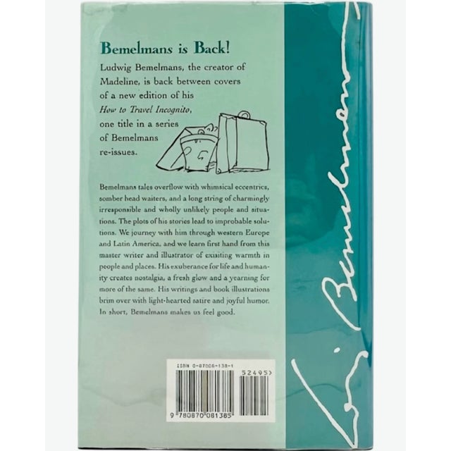 How to Travel Incognito by Ludwig Bemelmans 1993 Book For Sale - Image 4 of 12