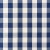 Schumacher Camden Cotton Check Fabric in Navy For Sale