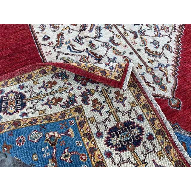 Hand Knotted Turkish Oushak Rug For Sale - Image 6 of 6