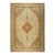 1940s Ivory Diamond Swastika Antique Tabriz Silk Handknotted Room Size Rug For Sale