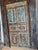 Antique Hand-Carved Blue Barn Door | Rustic Farmhouse Vintage Architectural Door 80x34.5 For Sale In Orlando - Image 6 of 7