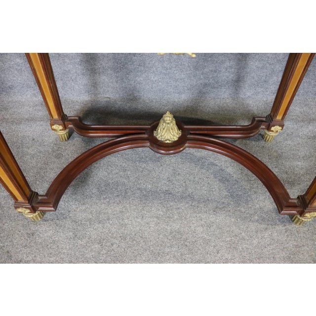 1910s Bronze Mounted French Louis XVI Style Vitrine Display Cabinet For Sale - Image 12 of 14