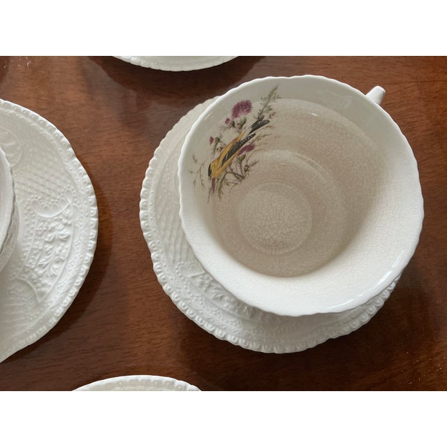 1970s Tea Cups and Saucers From the Aviary Collection by Royal Cauldon - 16 pcs For Sale In Chicago - Image 6 of 11