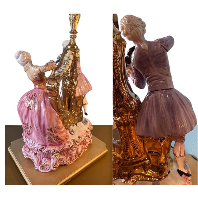 Capodimonte Porcelain Lamp- Musicians For Sale - Image 10 of 18