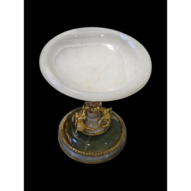 Gilded Bronze Agate and Algerian Onyx Centerpiece attributed to Eugène Cornu, 1890s For Sale - Image 17 of 18