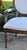 Ethan Allen Walnut Armchair Oval Back Louis XVI Carved French Accent For Sale - Image 11 of 18