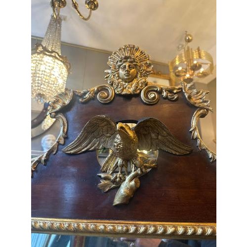 Large Antique English Regency Elaborately Carved Giltwood Mirror, 1820 For Sale - Image 9 of 13