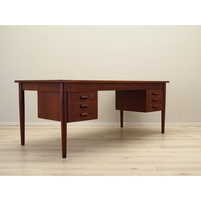Orange Danish Teak Desk from Børge Mogensen, 1960s For Sale - Image 8 of 18