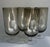 Glass Tall Set of 4 Crystal Tawny & Clear Stem Glasses, 1970's For Sale - Image 7 of 18