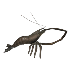 Vintage Solid Brass Crawfish