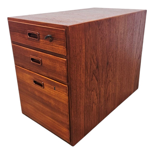 Vintage Teak Container by Niels Jonsson for Hugo Troeds, 1960s For Sale