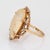 1970s Vintage Carved Opal Fish Ring Diamond 14k Yellow Gold Size 11 Estate Fine Jewelry For Sale - Image 4 of 7