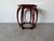 Chinoiserie Baker Furniture Chinoiserie Style Red Lacquer Hexagonal Side Table For Sale - Image 3 of 12