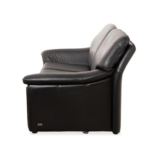 Black Leather Atlanta Two-Seater Sofa by Lauser For Sale - Image 9 of 10
