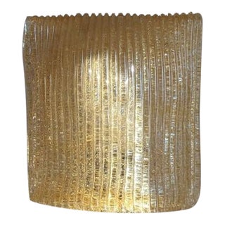 Late 20th Century Gold Glass Folded Light For Sale