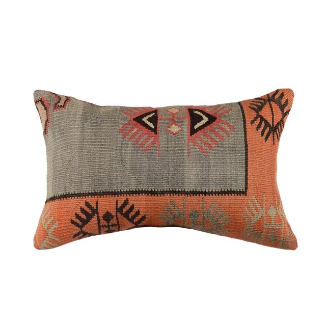 Handmade Kilim Rug Pillow Cover For Sale - Image 4 of 4