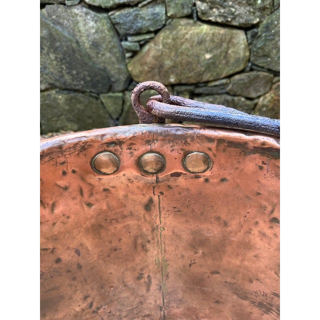21" Copper Cauldron Pot For Sale - Image 11 of 12