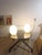 Metal Murano Glass Egg Lamps, 1970s, Set of 2 For Sale - Image 7 of 8