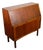Mid Century Danish Modern Secretary Desk Bureau Denmark Teak Drawer Tambour Door For Sale