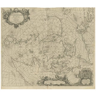 Nautical Chart of Skagerrak and Øresund by Johannes Van Keulen For Sale