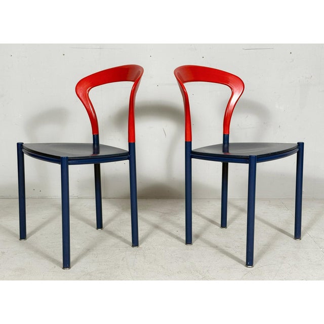 Wood Lotus Chairs by Hartmut Lohmeyer for Kusch&Co., Germany, 1980s, Set of 4 For Sale - Image 7 of 17