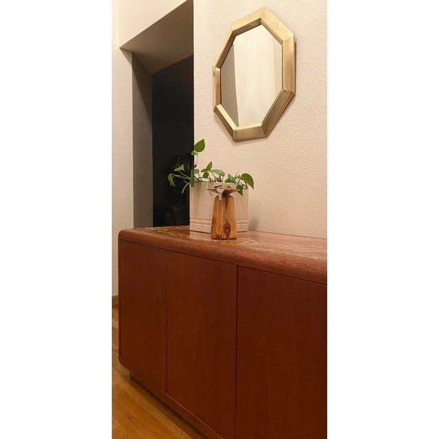 Brass Artisan, Studio-Craft, Hand-Turned Wood & Brass Taza Vessel For Sale - Image 8 of 13