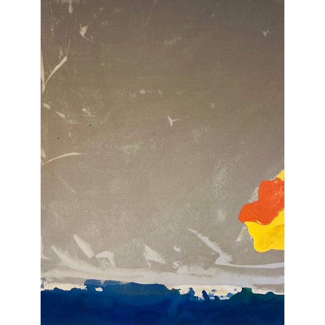 1980s Monumental Vintage Abstract Colorfield Painting For Sale - Image 9 of 9