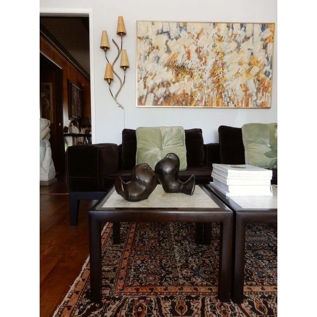 Modernist Art Bronze Dove Sculptures - A Pair For Sale - Image 4 of 10