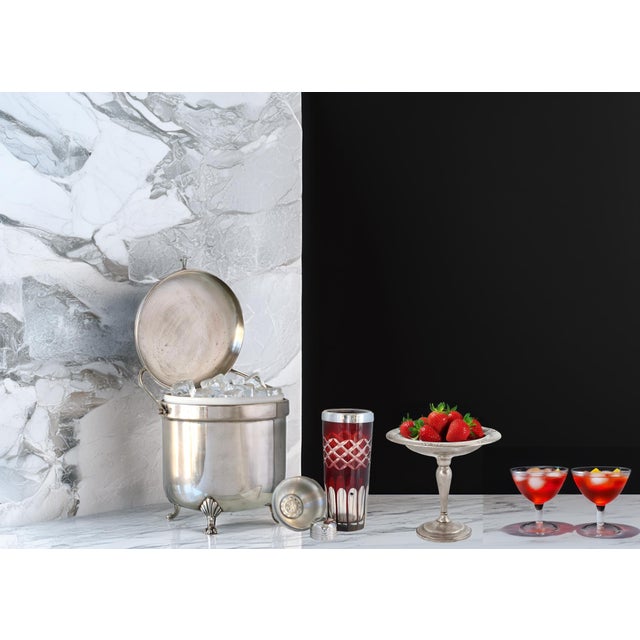 1940s ‘Morning Glory’ Sterling Silver Compote For Sale - Image 4 of 4