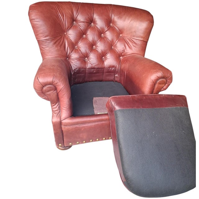 A Statement Piece for Your Living Space: The Ralph Lauren Style Writer’s Chair For Sale In Raleigh - Image 6 of 12