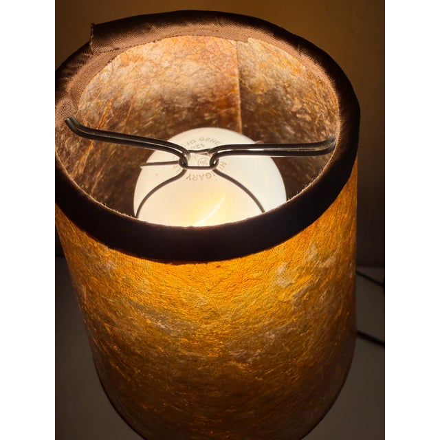 Ceramic Mid 20th Century Japanese Hand Painted Porcelain Bust of a Woman Lamp Boudoir For Sale - Image 7 of 10