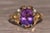 Contemporary The Henly: Interesting Amethyst Ring in Yellow Gold For Sale - Image 3 of 10