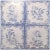Ceramic Tiles with Angels, 1930s, Set of 4 For Sale - Image 3 of 13