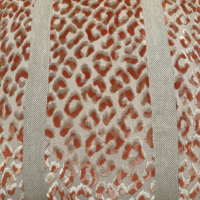 2020s Handcrafted Decorative Raspberry Blush Leopard Print Pillow Cover For Sale - Image 5 of 6