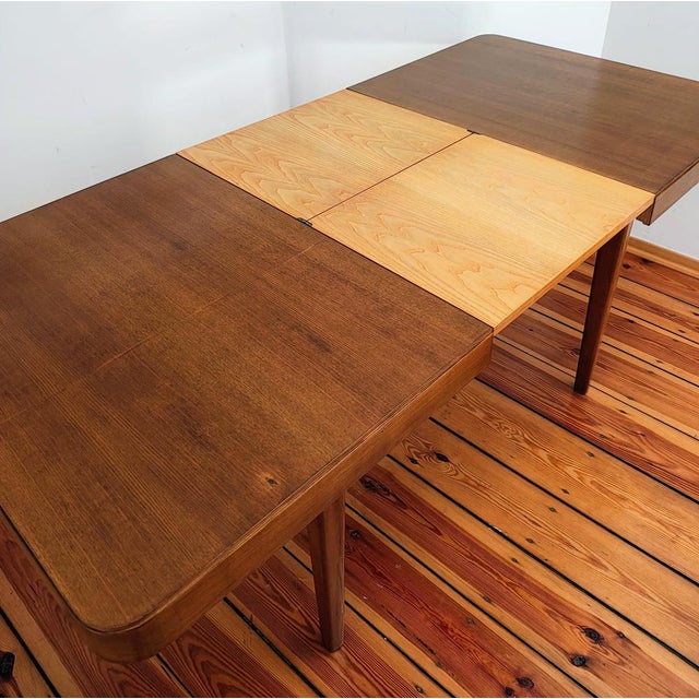 Czechoslovakian Extendable Table by J. Halabala for Jitona, 1960s For Sale - Image 18 of 18