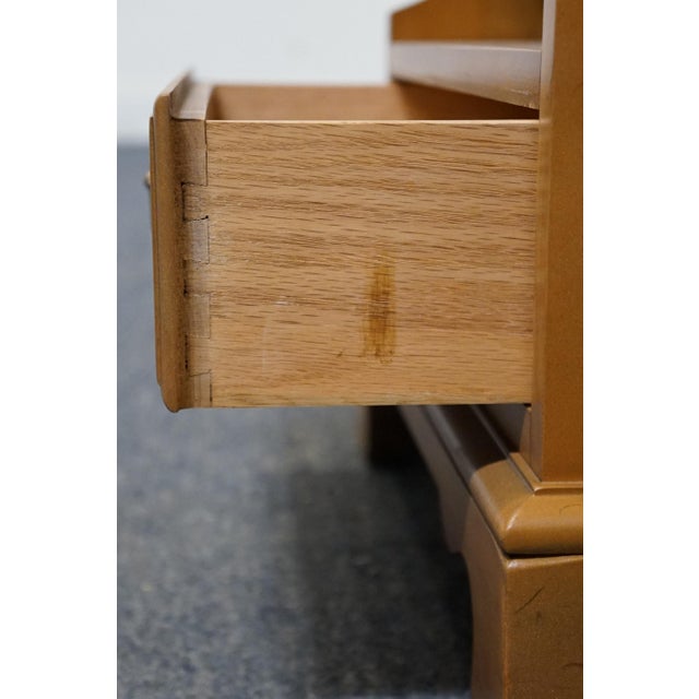 Wood Drexel Furniture Solid Maple Litchfield Colonial Early American Style 20" Open Cabinet Nightstand 608-611-6 For Sale - Image 7 of 13