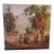 Abraham Jacob Richard - the Artist Being Watched While He Paints a Pastoral Scene - Mixed Media on Masonite 1952 For Sale